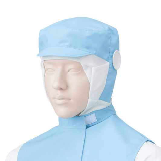 フード帽子（ケープ付）（1枚入） | ユニフォーム | 1枚 | 484-KZ1 | サックス