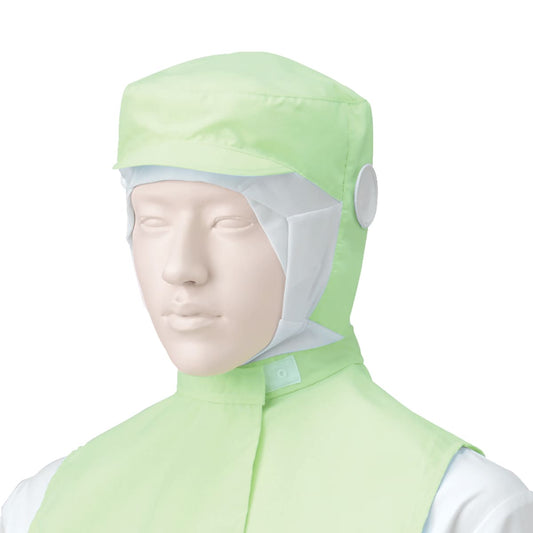 フード帽子（ケープ付）（1枚入） | ユニフォーム | 1枚 | 484-KZ1 | ミントグリーン