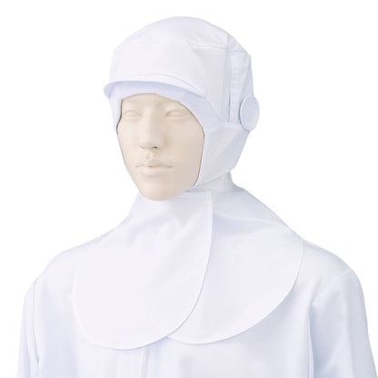 フード帽子（ケープ付）（1枚入） | ユニフォーム | 1枚 | 484-KZ8 | ホワイト