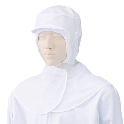 フード帽子（ケープ付）（1枚入） | ユニフォーム | 1枚 | 484-KZ9 | ホワイト