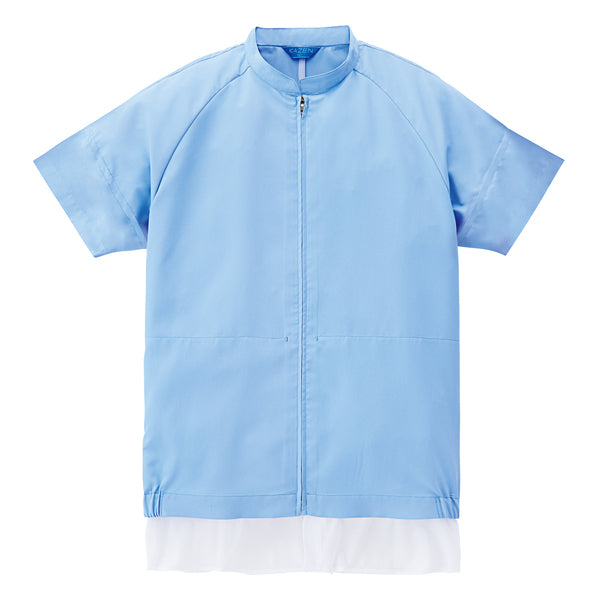 ジャンパー半袖（男女兼用） | ユニフォーム | 1枚 | KZN402 | サックス