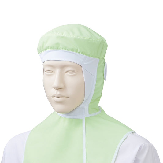 フード帽子（ケープ付・ツバなし）（1枚入） | ユニフォーム | 1枚 | KZN482 | ミントグリーン