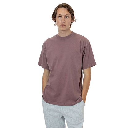 los angeles apparel S/S Grmnt Dye Crew Neck 6.5oz | メンズ | 1枚 | 1801GD | MAUVE