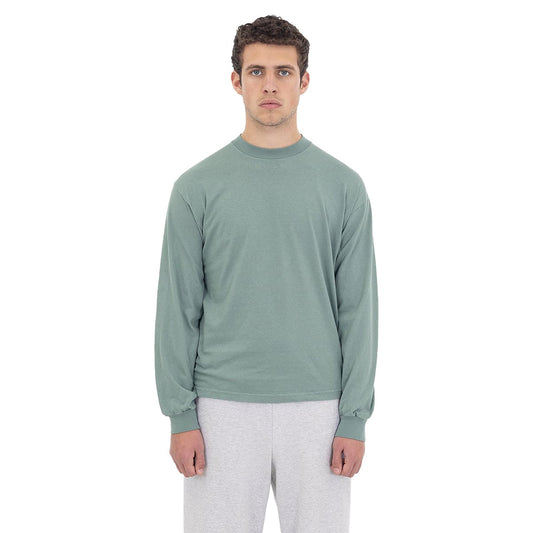 los angeles apparel S/S Grmnt Dye Crew Neck 6.5oz | メンズ | 1枚 | 1807GD | ATLANTIC GREEN