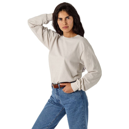 los angeles apparel S/S Grmnt Dye Crew Neck 6.5oz | メンズ | 1枚 | 1807GD | CEMENT