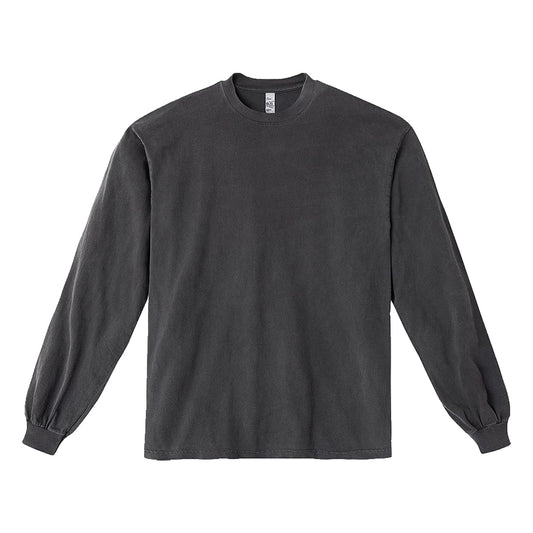 los angeles apparel S/S Grmnt Dye Crew Neck 6.5oz | メンズ | 1枚 | 1807GD | VINTAGE BLACK