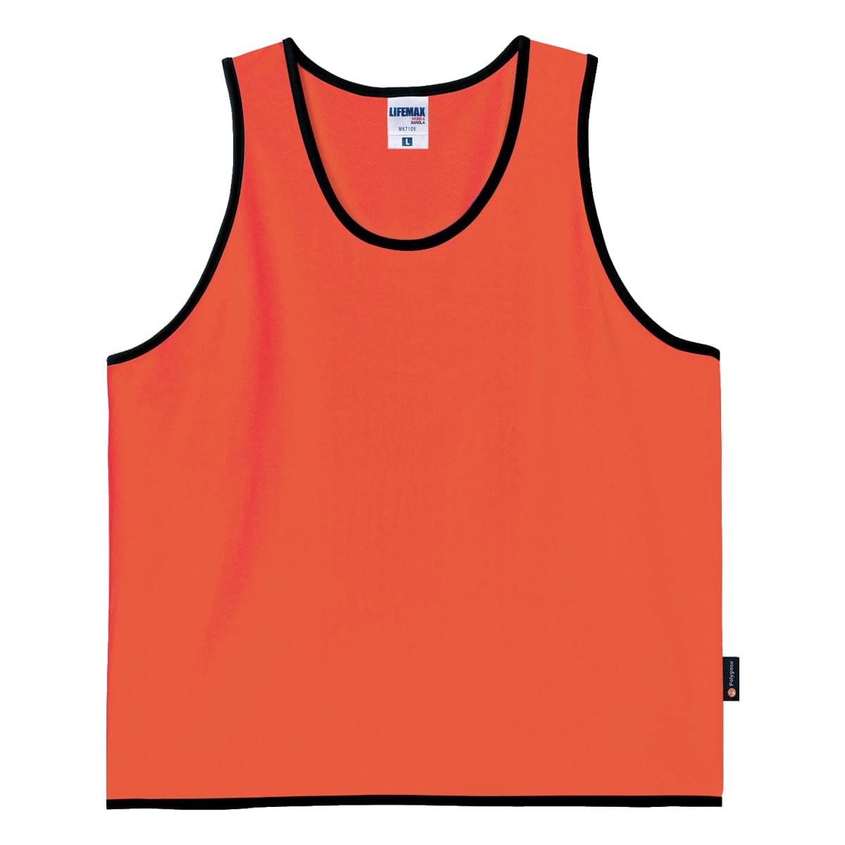 ビブス（ポリジン加工） | ノベルティ(小物) | 1枚 | MK7105 | 蛍光オレンジ