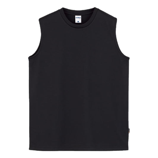 ノースリーブTシャツ（ポリジン加工） | ビッグサイズ | 1枚 | MS1165O | ブラック