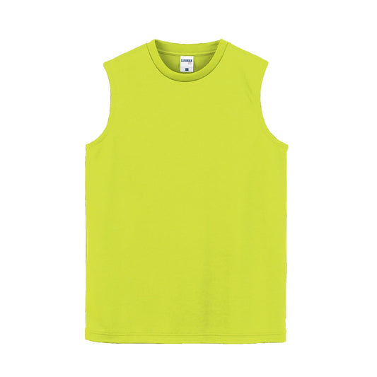 ノースリーブTシャツ（ポリジン加工） | メンズ | 1枚 | MS1165 | 蛍光イエロー