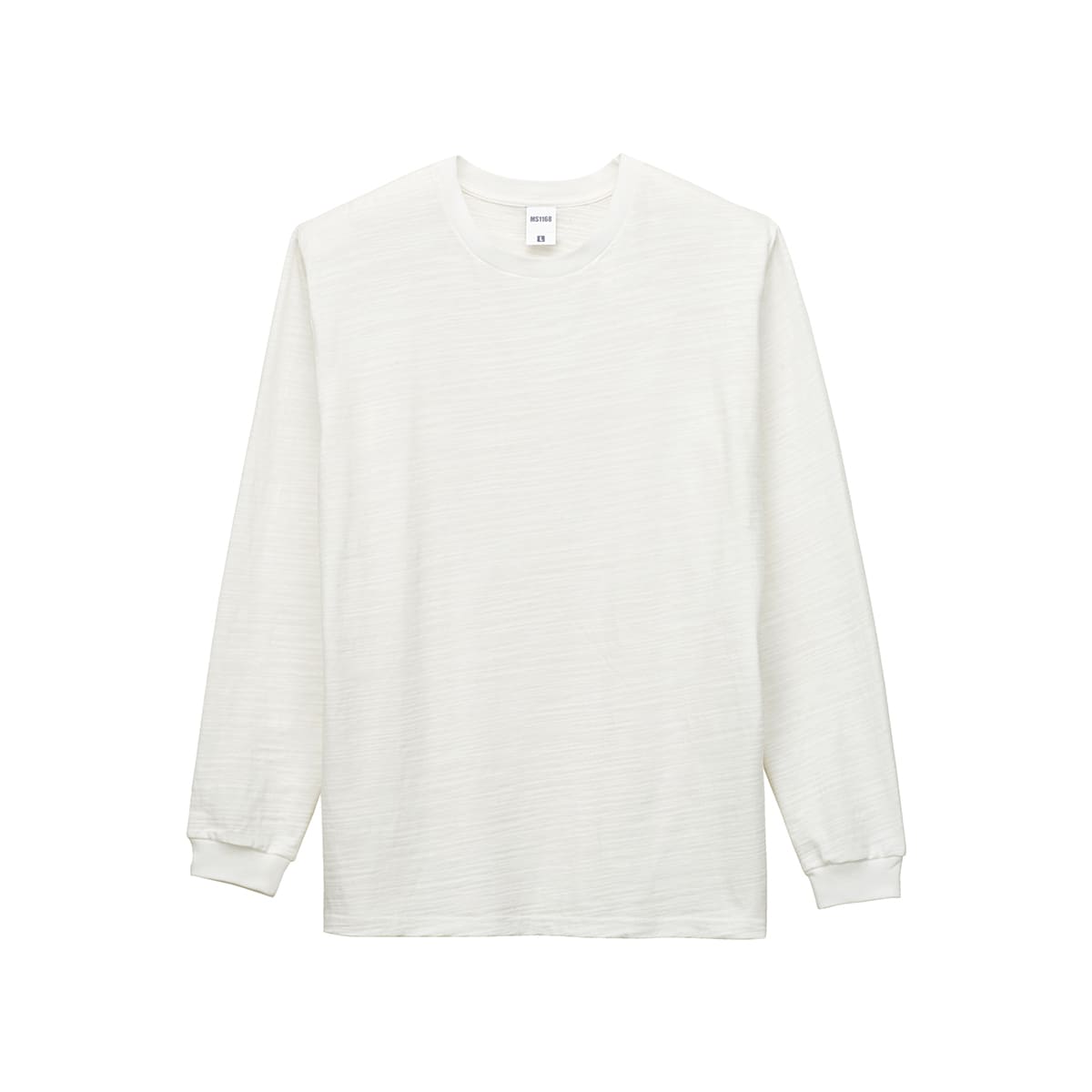 スラブ長袖Tシャツ | メンズ | 1枚 | MS1168 | オフホワイト
