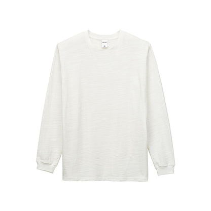 スラブ長袖Tシャツ | メンズ | 1枚 | MS1168 | オフホワイト