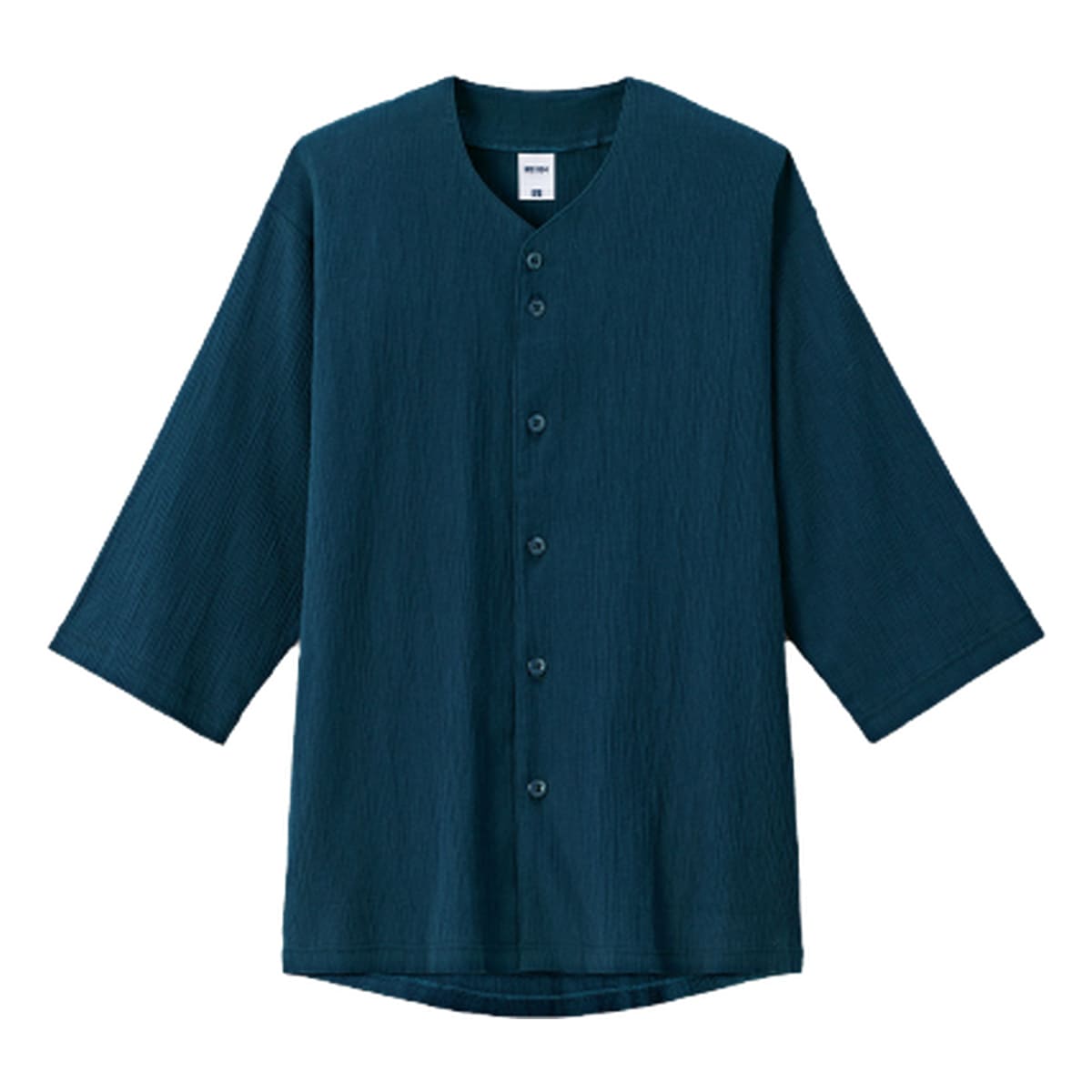 楊柳鯉口五分袖シャツ | メンズ | 1枚 | MS1176 | ネイビー