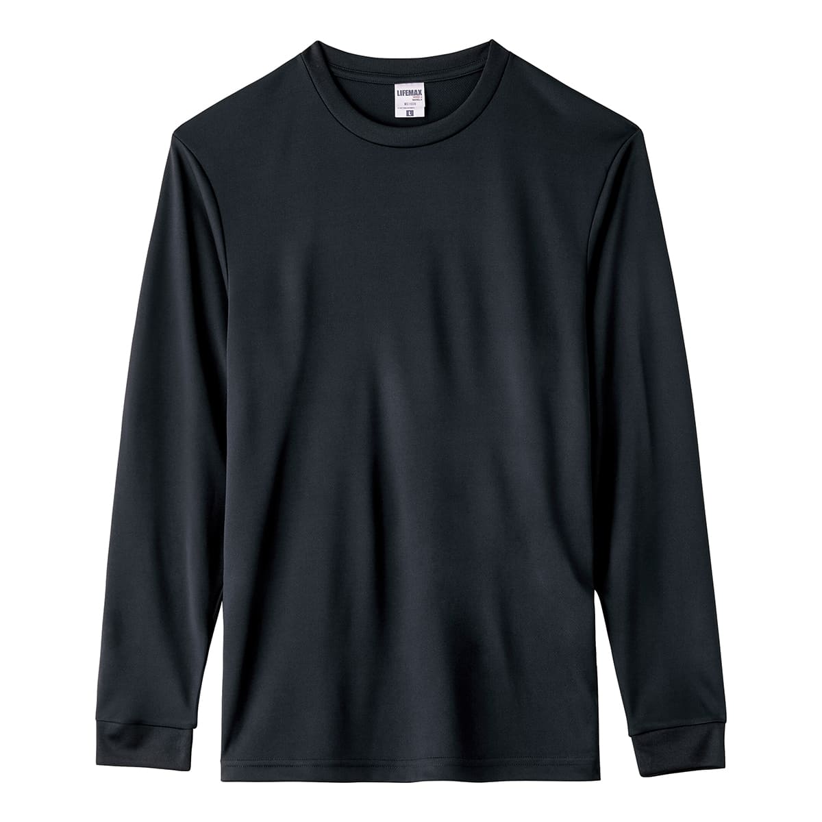 4.3オンスドライロングスリーブTシャツ（ポリジン加工） | メンズ | 1枚 | MS1609 | ブラック