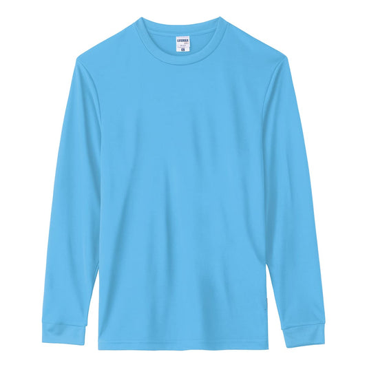 4.3オンスドライロングスリーブTシャツ（ポリジン加工） | メンズ | 1枚 | MS1609 | サックス