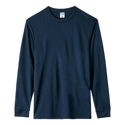 4.3オンスドライロングスリーブTシャツ（ポリジン加工） | メンズ | 1枚 | MS1609 | ネイビー