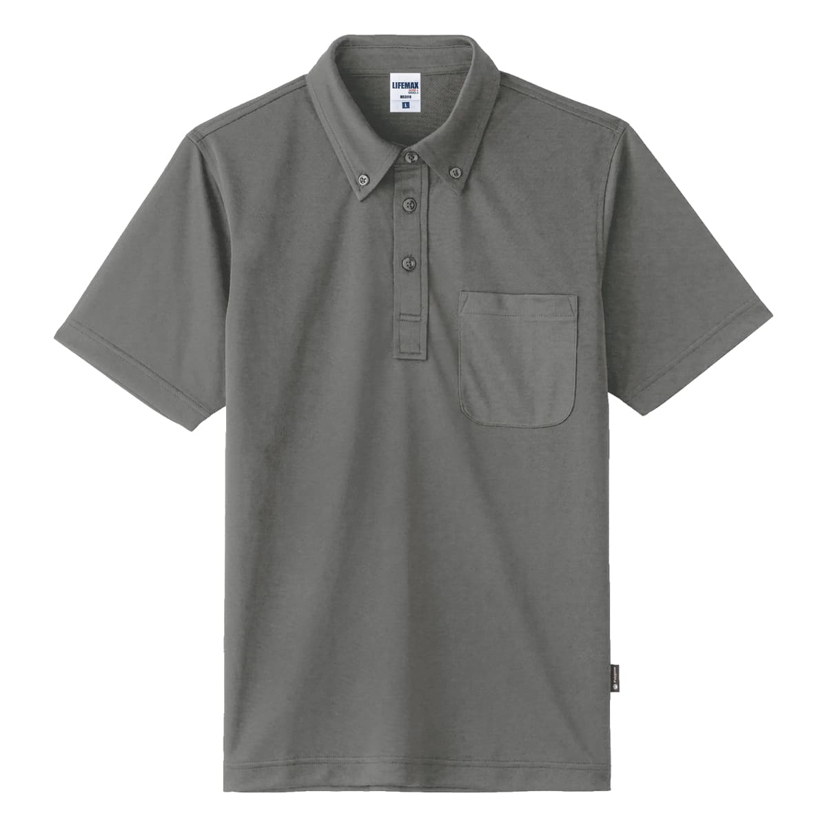 4.3オンスボタンダウンドライポロシャツ（ポリジン） | レディース | 1枚 | MS3119H | 杢グレー