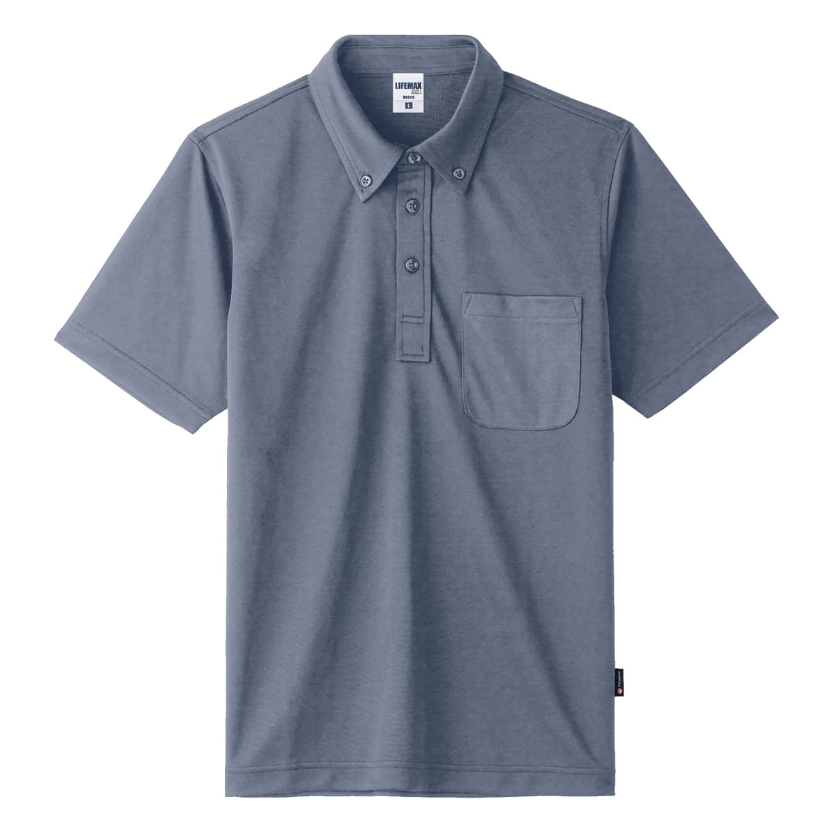 4.3オンスボタンダウンドライポロシャツ（ポリジン） | メンズ | 1枚 | MS3119H | 杢ネイビー