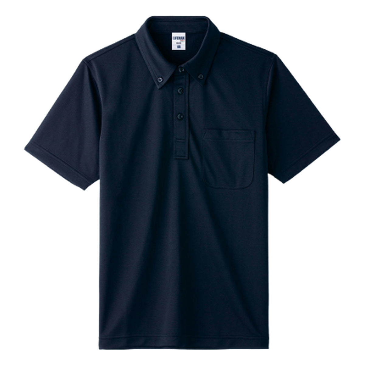 ボタンダウンドライポロシャツ（ポリジンW加工） | メンズ | 1枚 | MS3126 | ネイビー