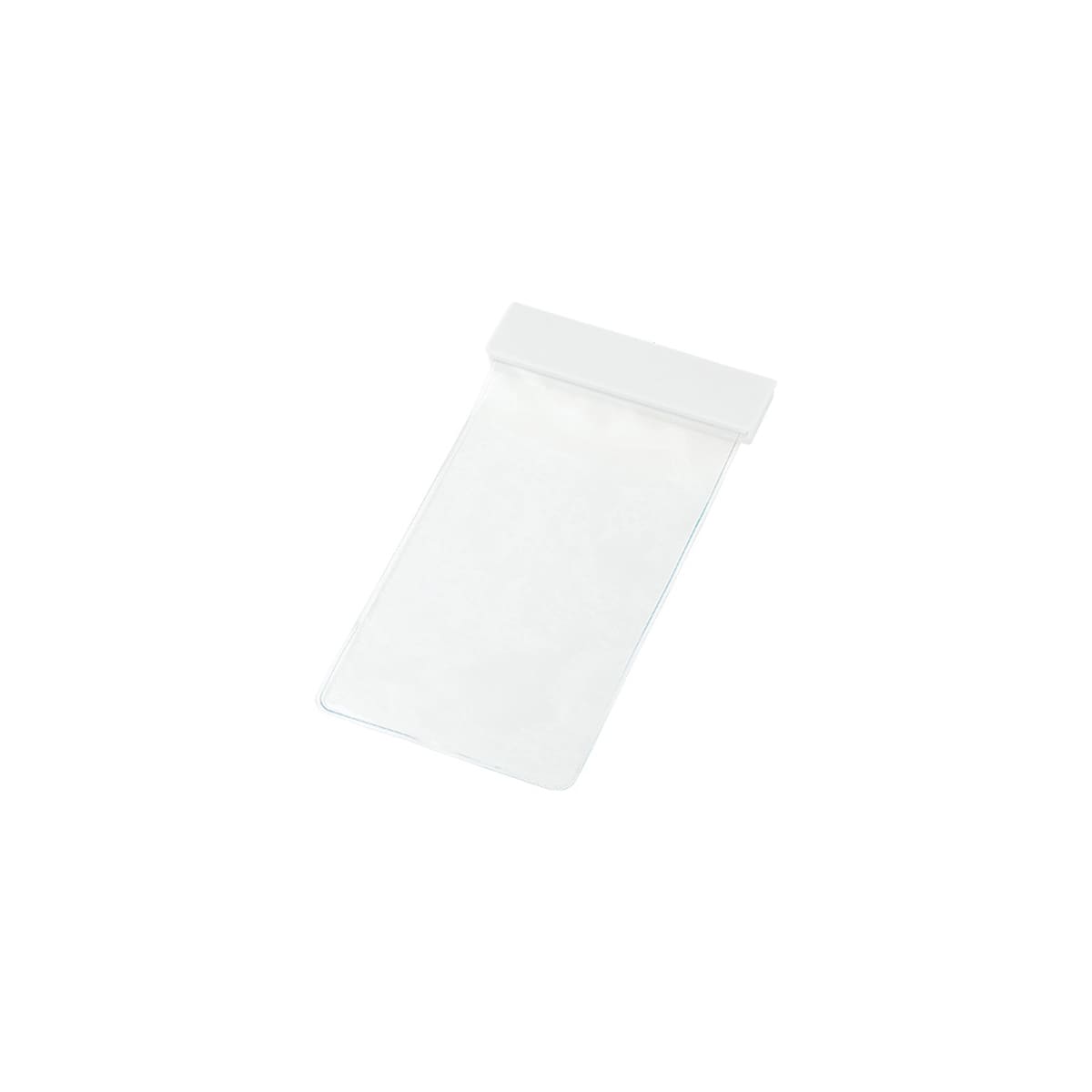 モバイルウォータープルーフポーチ6.9インチ（クリップ全面印刷対応） | ノベルティ(小物) | 1枚 | TE-0028 | ホワイト
