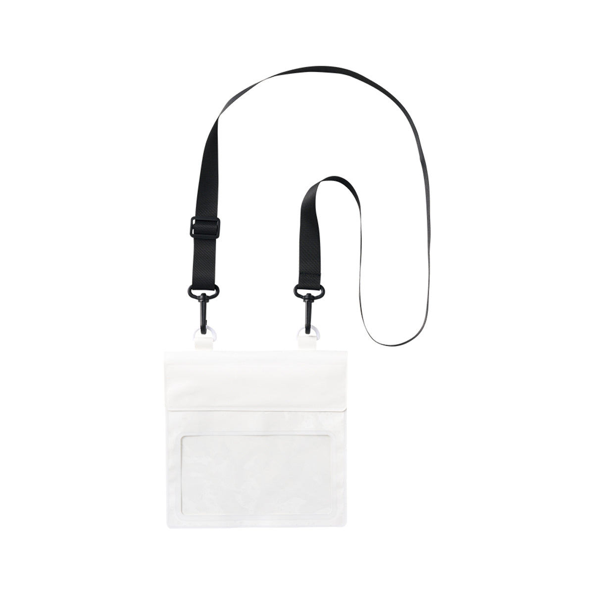 モバイルウォータープルーフサコッシュ | ノベルティ(小物) | 1枚 | TE-0041 | ホワイト