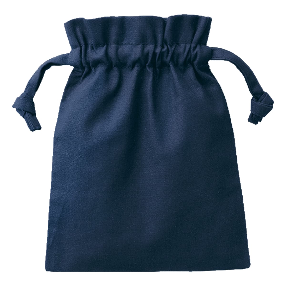 厚手コットンフリル巾着（S） | ノベルティ(小物) | 1枚 | TP-0013 | ネイビー