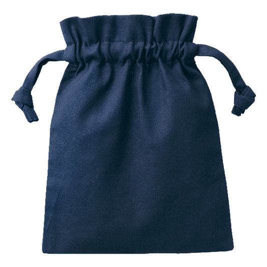 厚手コットンフリル巾着（S） | ノベルティ(小物) | 1枚 | TP-0013 | ネイビー