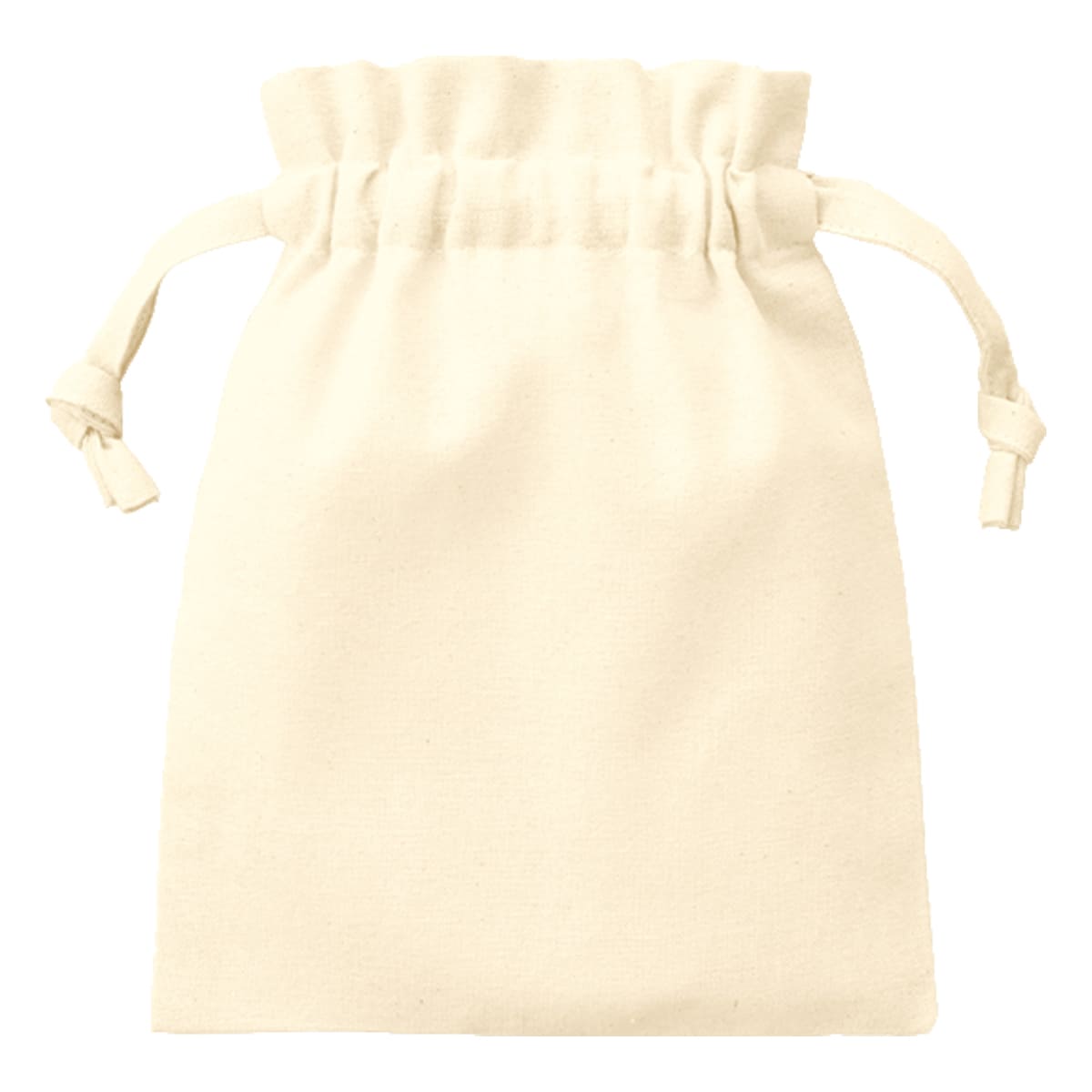 厚手コットンフリル巾着（S） | ノベルティ(小物) | 1枚 | TP-0013 | ナチュラル