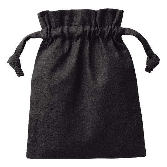 厚手コットンフリル巾着（S） | ノベルティ(小物) | 1枚 | TP-0013 | ブラック