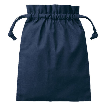 厚手コットンフリル巾着（M） | ノベルティ(小物) | 1枚 | TP-0014 | ネイビー