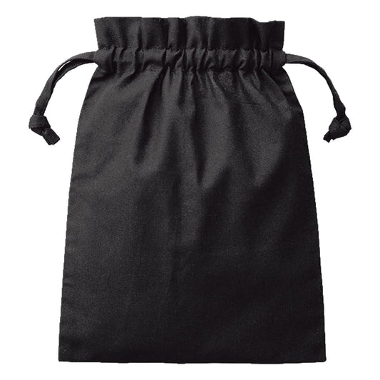 厚手コットンフリル巾着（M） | ノベルティ(小物) | 1枚 | TP-0014 | ブラック