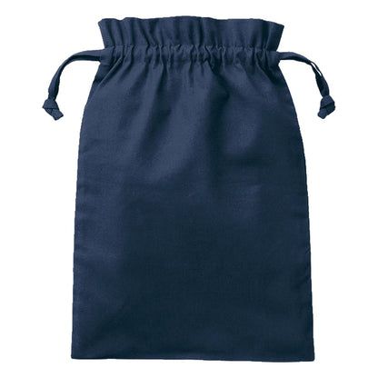 厚手コットンフリル巾着（L） | ノベルティ(小物) | 1枚 | TP-0015 | ネイビー