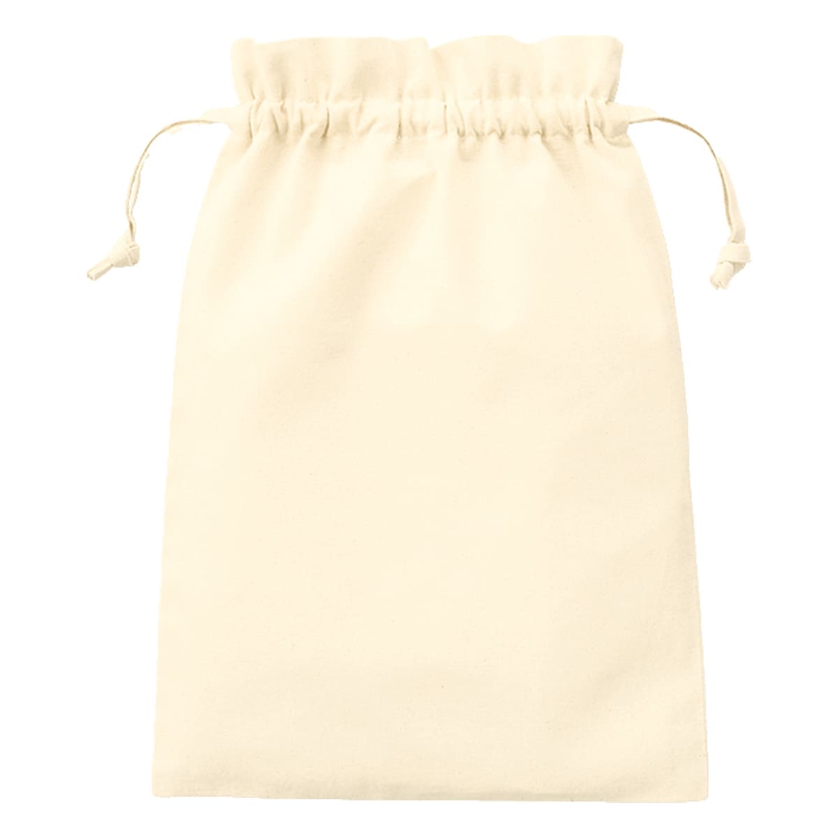 厚手コットンフリル巾着（L） | ノベルティ(小物) | 1枚 | TP-0015 | ナチュラル