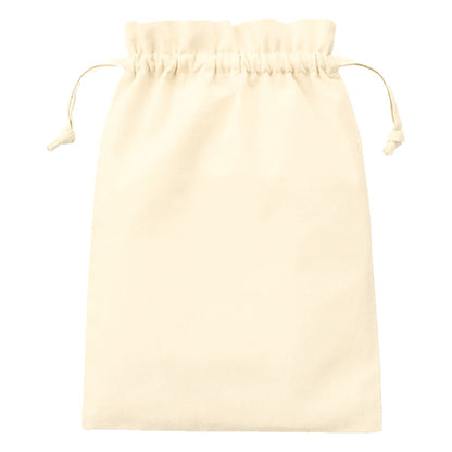 厚手コットンフリル巾着（L） | ノベルティ(小物) | 1枚 | TP-0015 | ナチュラル