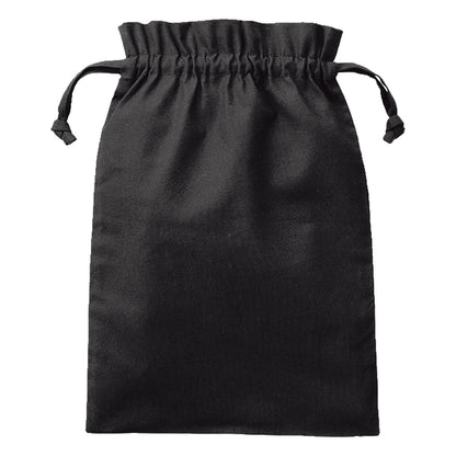 厚手コットンフリル巾着（L） | ノベルティ(小物) | 1枚 | TP-0015 | ブラック