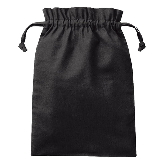 厚手コットンフリル巾着（L） | ノベルティ(小物) | 1枚 | TP-0015 | ブラック