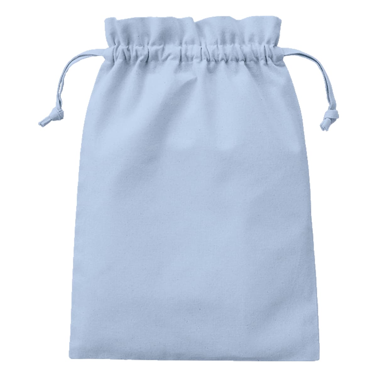 厚手コットンフリル巾着（L） | ノベルティ(小物) | 1枚 | TP-0015 | サックスブルー