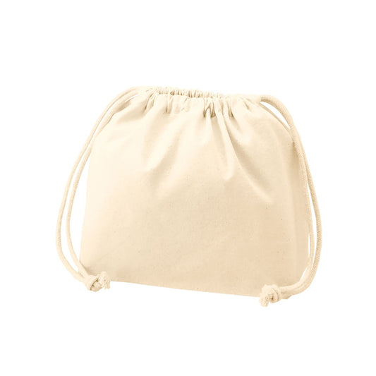 厚手コットンポーチ巾着(M) | ノベルティ(小物) | 1枚 | TP-0017 | ナチュラル