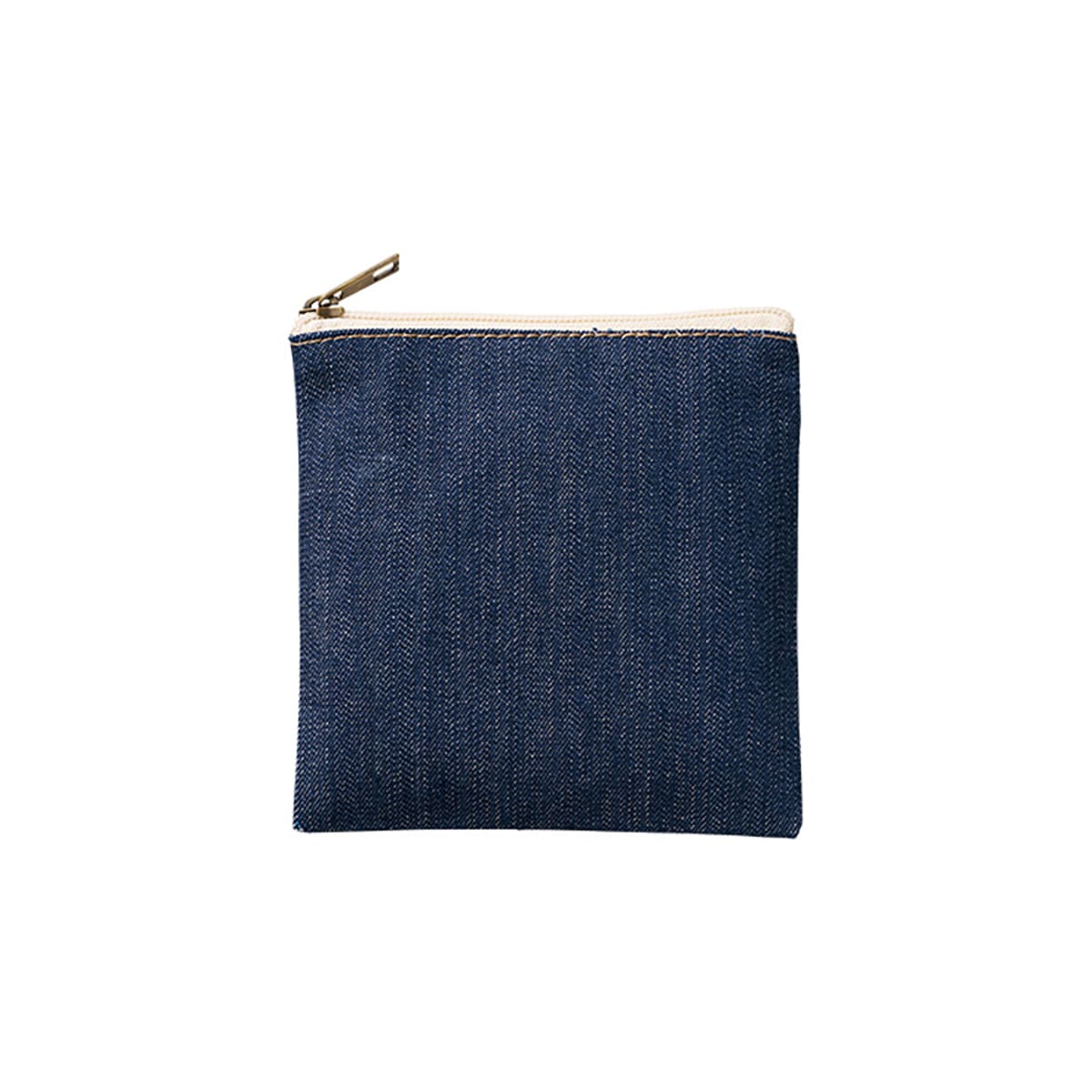 デニムフラットポーチ（SS） | ノベルティ(小物) | 1枚 | TP-0037 | ネイビー