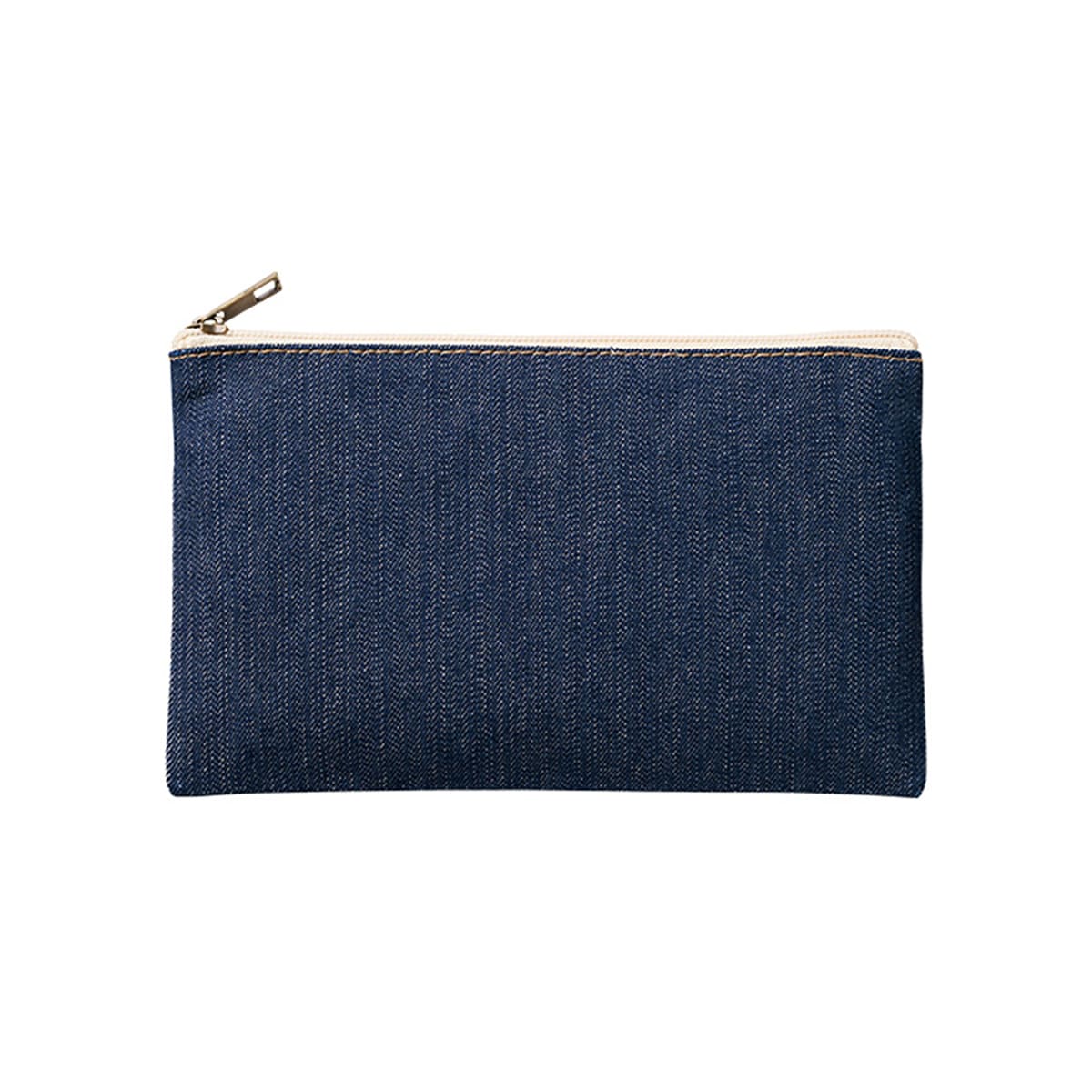 デニムフラットポーチ（S） | ノベルティ(小物) | 1枚 | TP-0038 | インディゴ