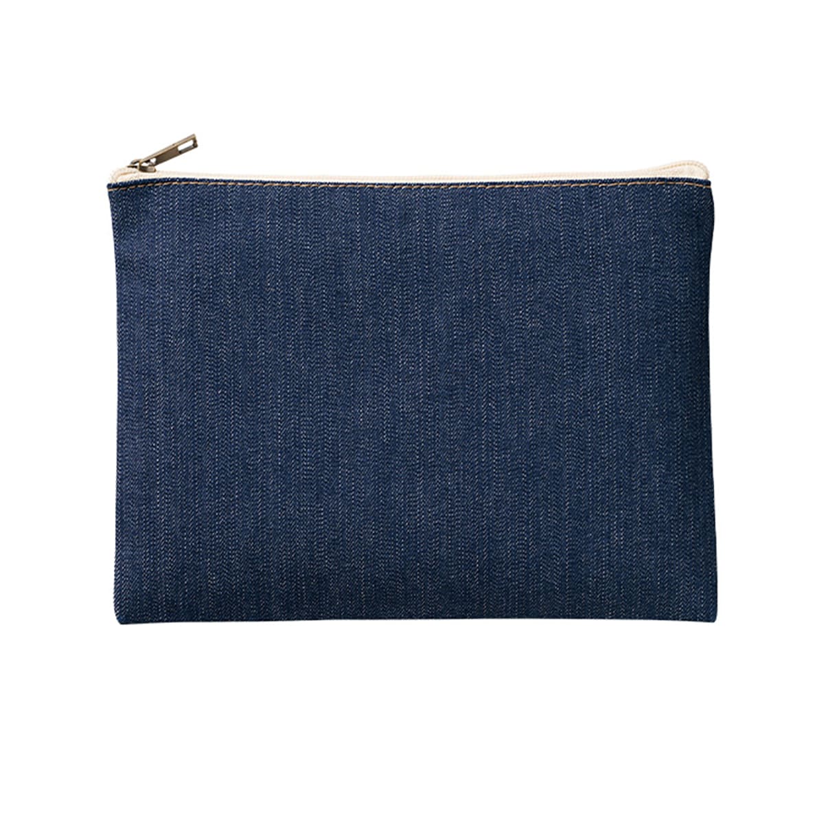 デニムフラットポーチ（M） | ノベルティ(小物) | 1枚 | TP-0039 | インディゴ
