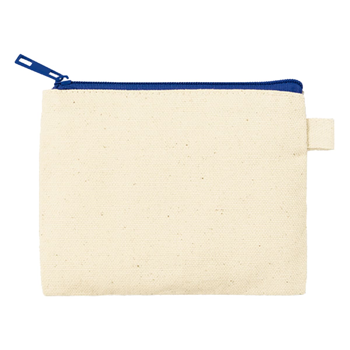 カラーファスナーキャンバスフラットポーチ（SS） | ノベルティ(小物) | 1枚 | TP-0052 | ネイビー