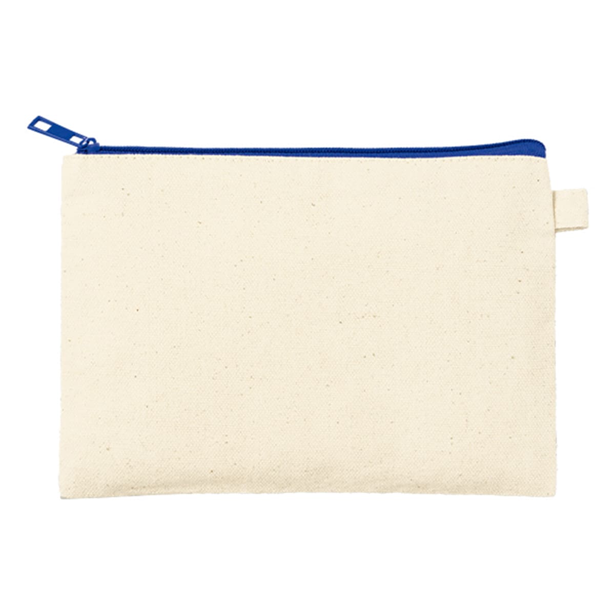 カラーファスナーキャンバスフラットポーチ（S） | ノベルティ(小物) | 1枚 | TP-0053 | ネイビー