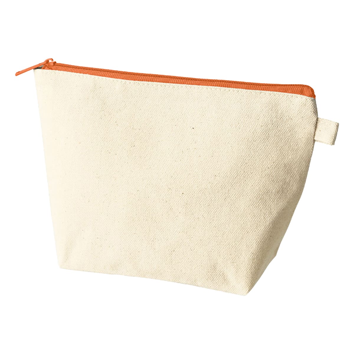 カラーファスナーキャンバスデイリーポーチ | ノベルティ(小物) | 1枚 | TP-0055 | オレンジ