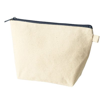 カラーファスナーキャンバスデイリーポーチ | ノベルティ(小物) | 1枚 | TP-0055 | チャコールブラック