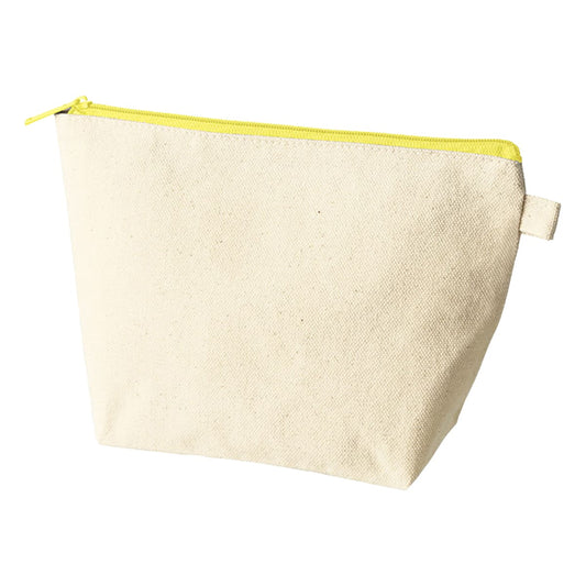 カラーファスナーキャンバスデイリーポーチ | ノベルティ(小物) | 1枚 | TP-0055 | イエロー