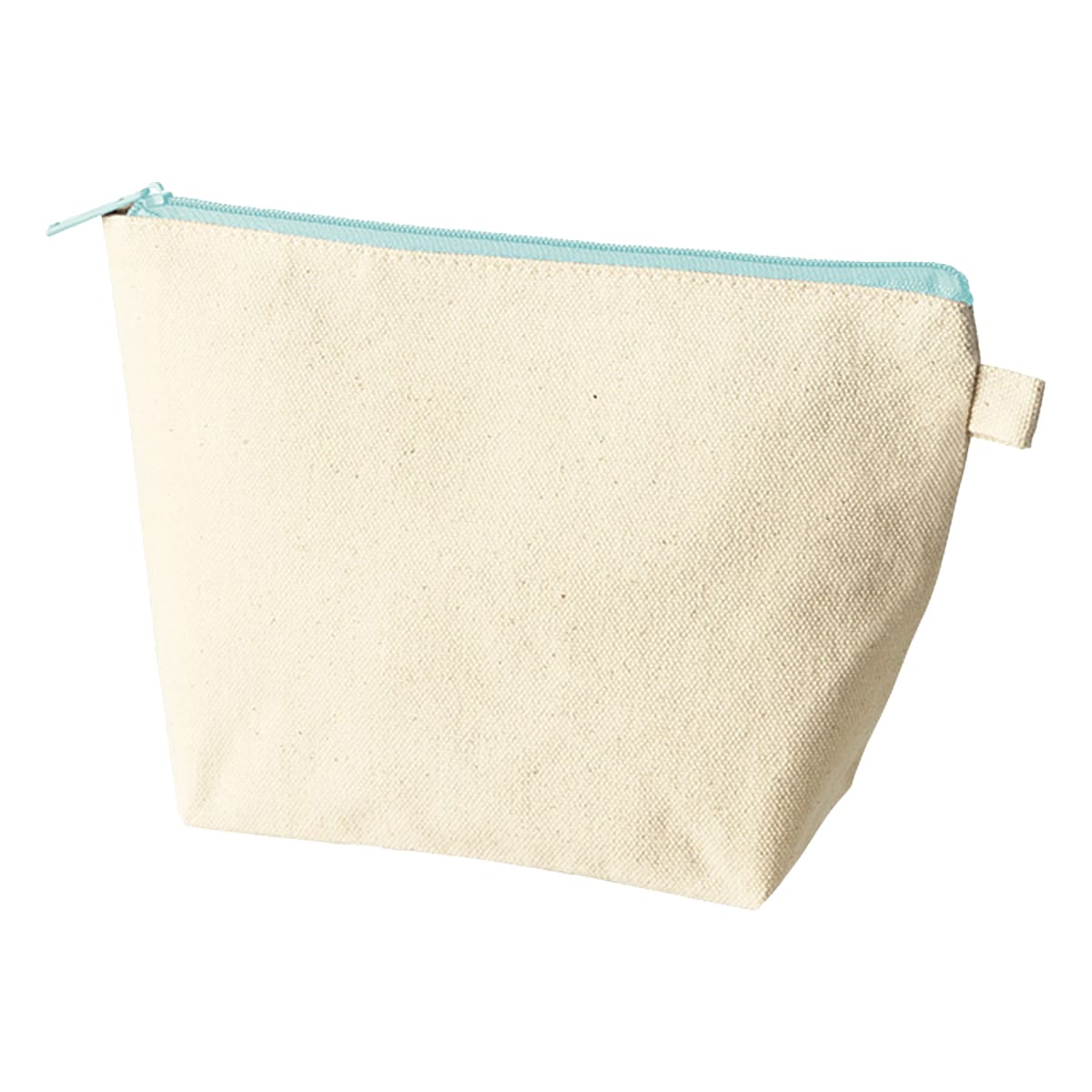 カラーファスナーキャンバスデイリーポーチ | ノベルティ(小物) | 1枚 | TP-0055 | ライトブルー
