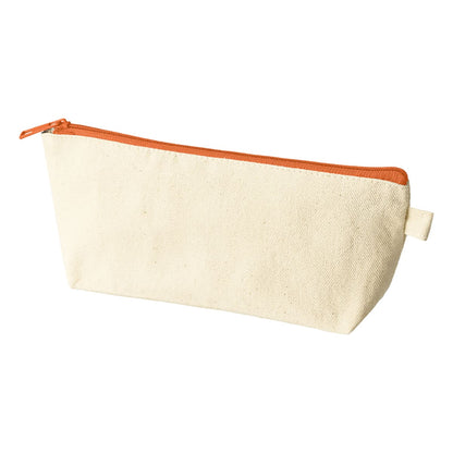 カラーファスナーキャンバスロングポーチ | ノベルティ(小物) | 1枚 | TP-0056 | オレンジ