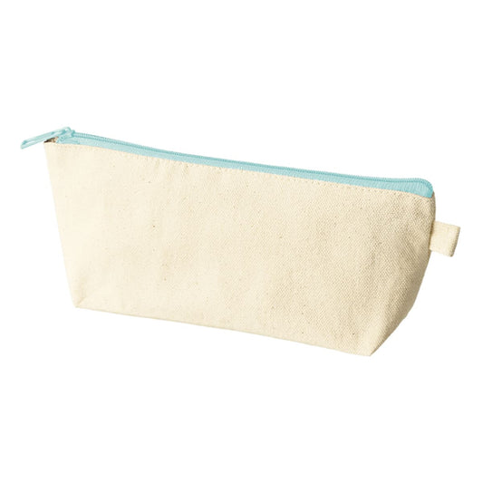 カラーファスナーキャンバスロングポーチ | ノベルティ(小物) | 1枚 | TP-0056 | ライトブルー