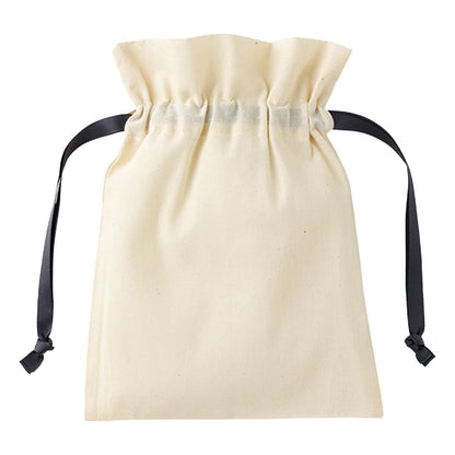 コットンカラーリボン巾着（S） | ノベルティ(小物) | 1枚 | TP-0065 | ブラック