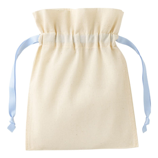 コットンカラーリボン巾着（S） | ノベルティ(小物) | 1枚 | TP-0065 | ライトブルー